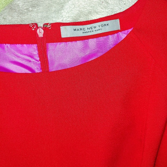 EUC Marc New York Andrew Marc Red Dress - Picture 5 of 7